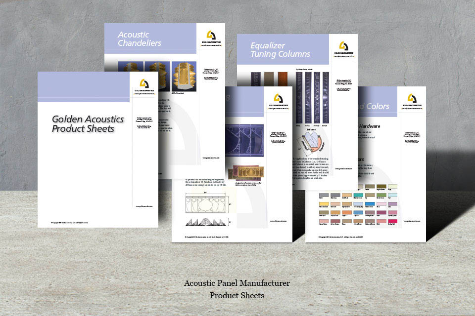Acoustic Panel Product Sheets